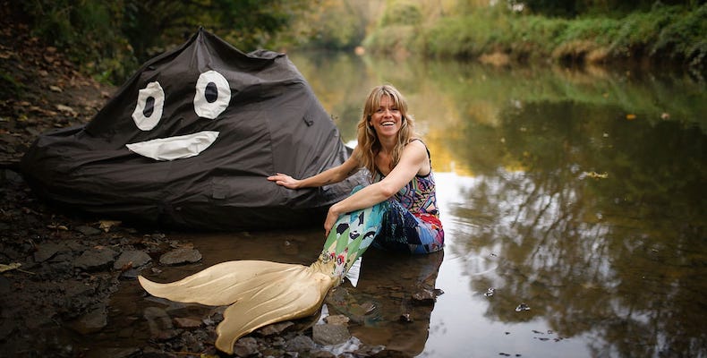 Lindsey Cole Mermaid with pooh