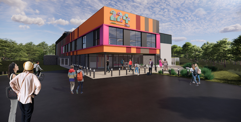 CGI of 224 Youth Zone building