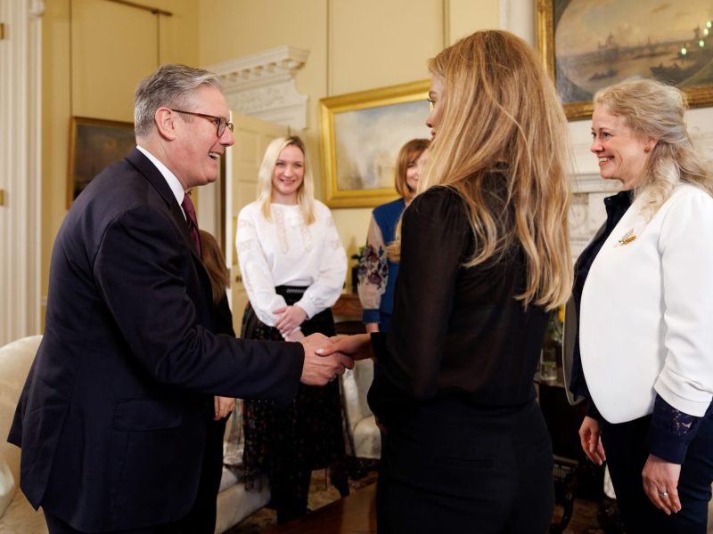 Local florist Alla meets Prime Minister Keir Starker