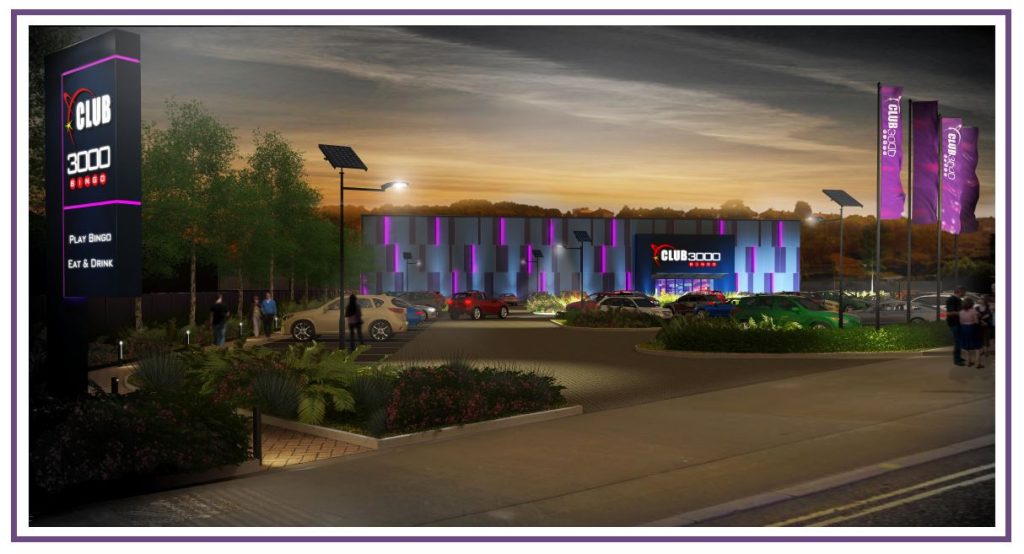 Illustration of the proposed new Club 3000 Bingo Bristol